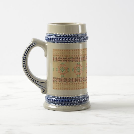 Christmas knitted pattern beer stein