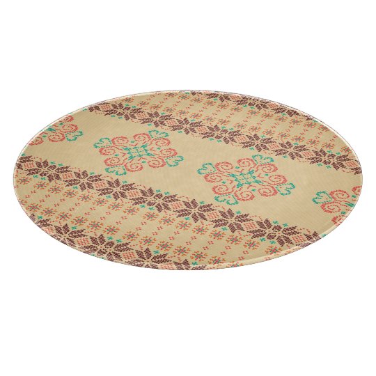 Christmas knitted pattern cutting board