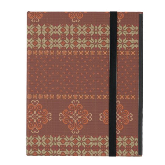 Christmas knitted pattern iPad folio case