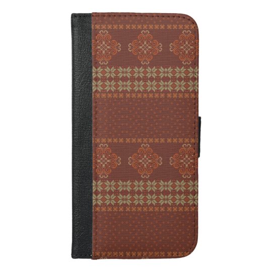 Christmas knitted pattern iPhone 6/6s plus wallet case