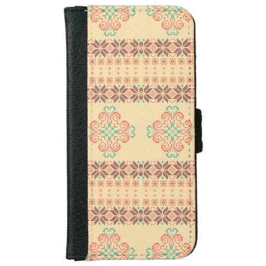 Christmas knitted pattern iPhone 6 wallet case