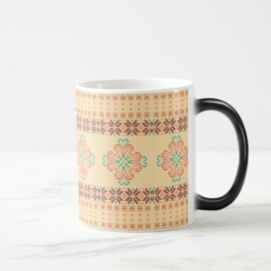 Christmas knitted pattern magic mug