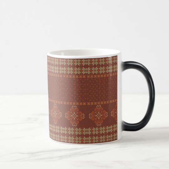 Christmas knitted pattern magic mug