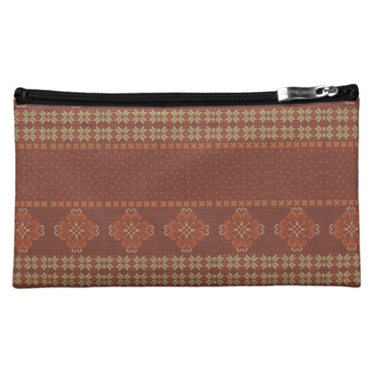 Christmas knitted pattern makeup bag