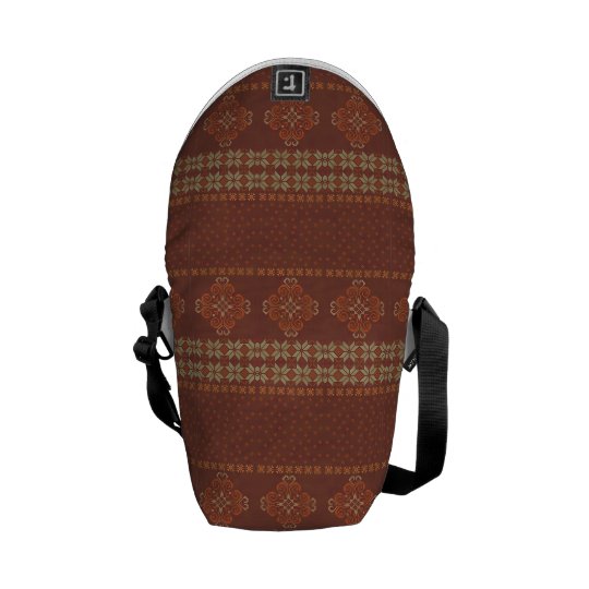 Christmas knitted pattern messenger bags