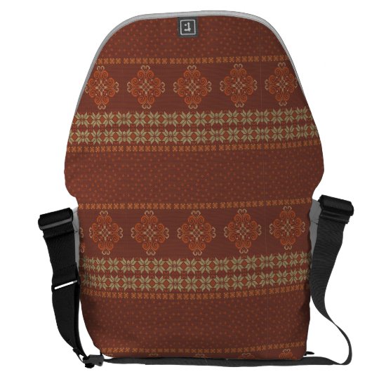 Christmas knitted pattern messenger bags