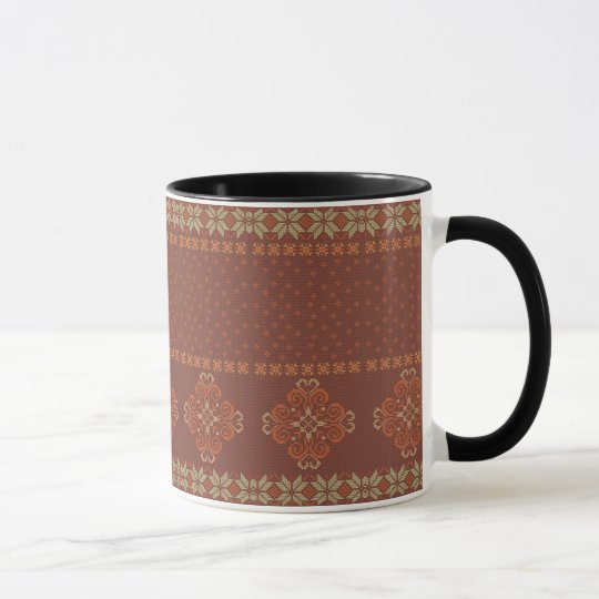 Christmas knitted pattern mug