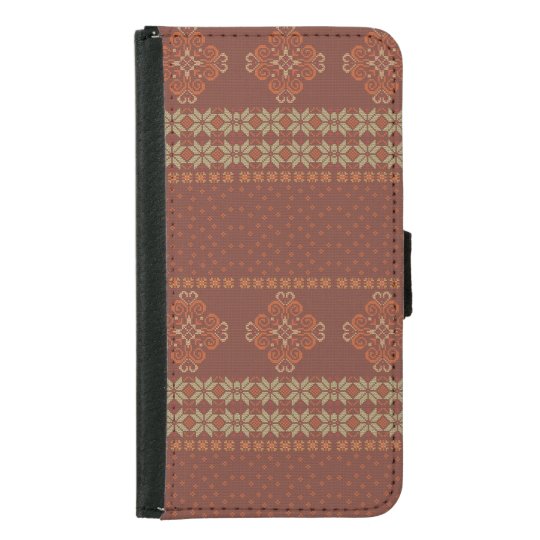 Christmas knitted pattern samsung galaxy s5 wallet case