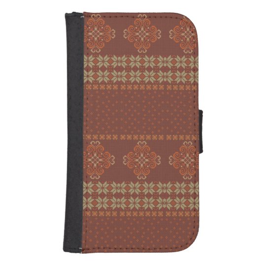 Christmas knitted pattern samsung s4 wallet case