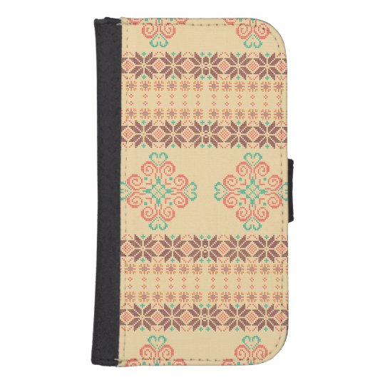 Christmas knitted pattern samsung s4 wallet case