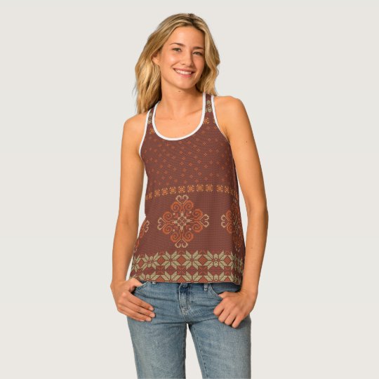Christmas knitted pattern singlet