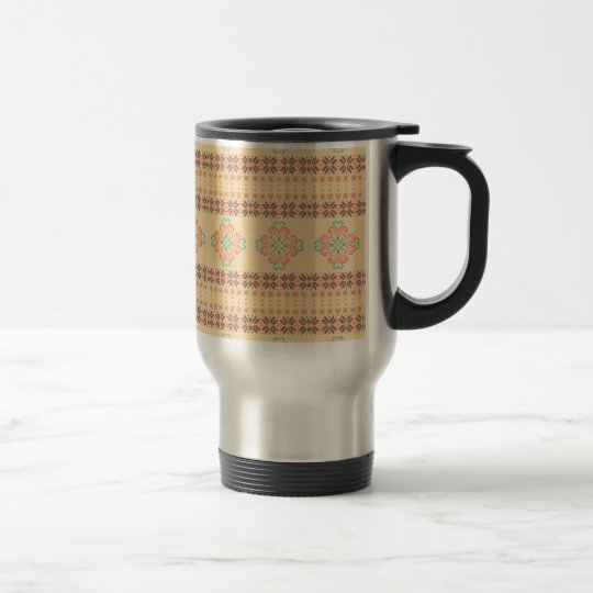 Christmas knitted pattern travel mug