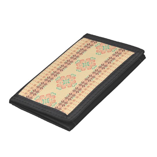 Christmas knitted pattern tri-fold wallets