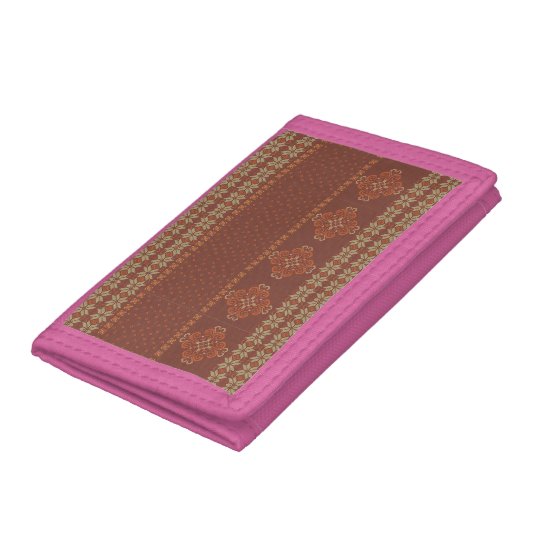 Christmas knitted pattern tri-fold wallets