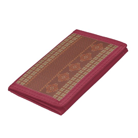 Christmas knitted pattern tri-fold wallets