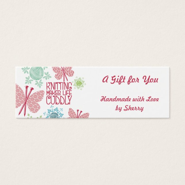 Christmas knitting needle butterfly yarn snowflake (Front)