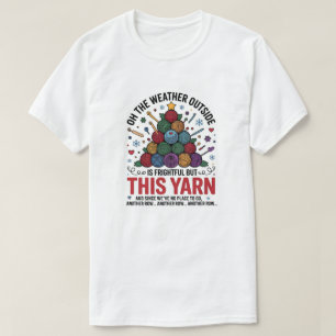Christmas Knitting tee, Christmas Crafter tee