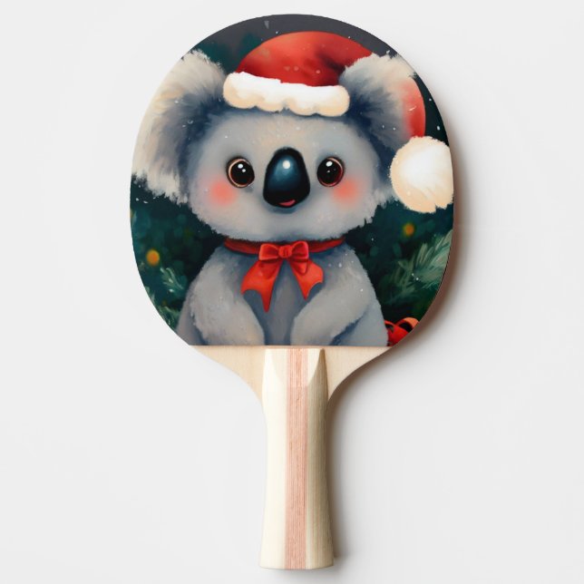 Christmas Koala (1) Ping Pong Paddle (Front)