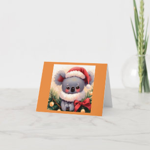 Christmas Koala 4 Holiday Card