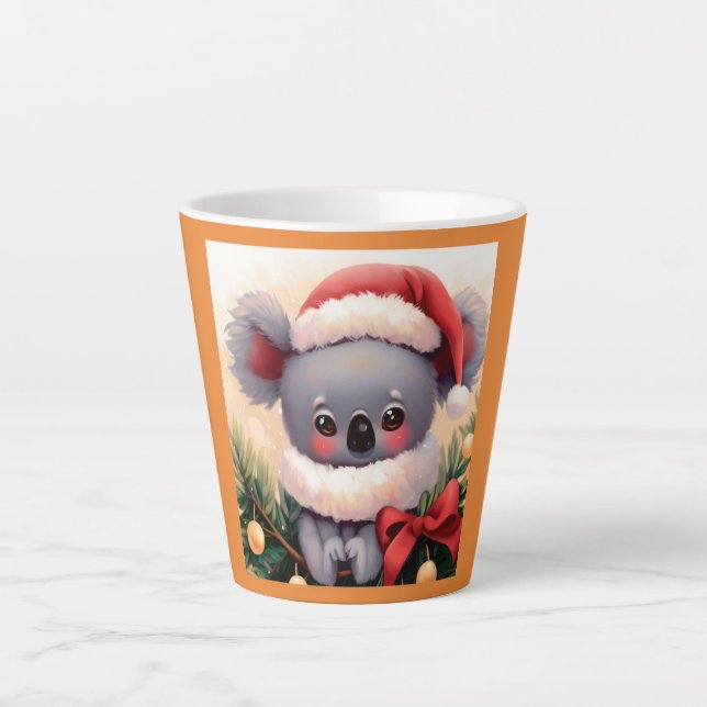 Christmas Koala 4 Latte Mug (Front)