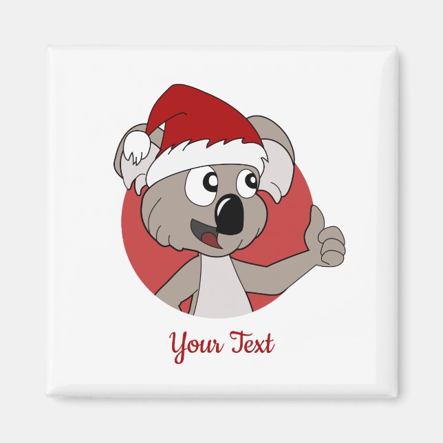 Christmas koala carton Magnet (Front)
