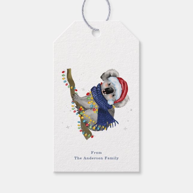 Christmas Koala  Gift Tags (Front)