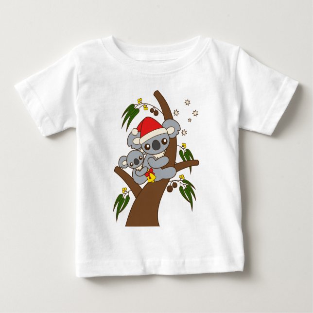 Christmas Koalas Baby T-Shirt (Front)