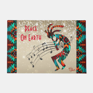 Christmas Kokopelli Doormat