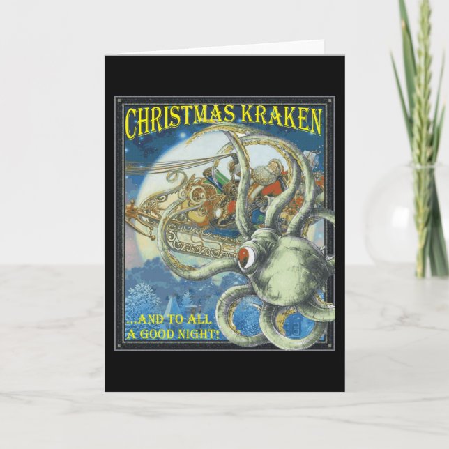 Christmas Kraken Card (Front)