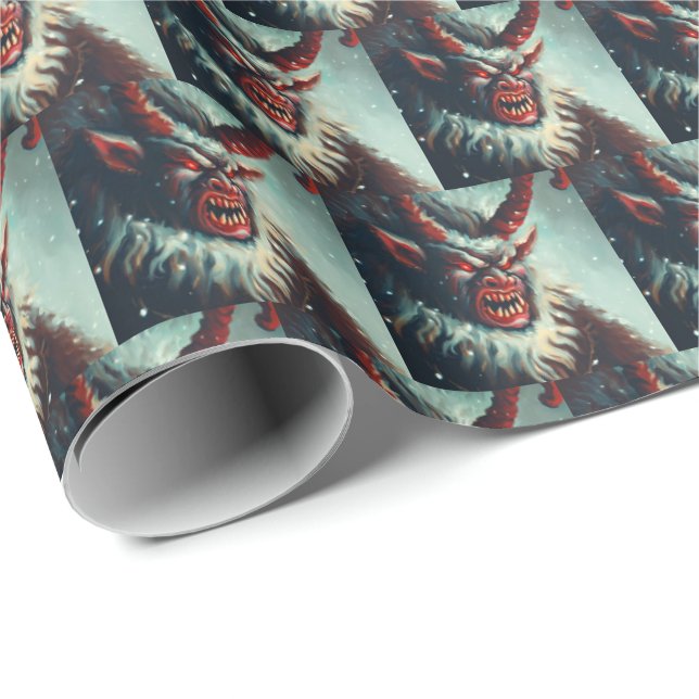 Christmas Krampus 3 Wrapping Paper (Roll Corner)