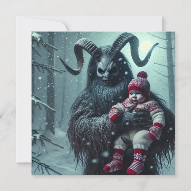 Christmas Krampus Holiday Card (Front)
