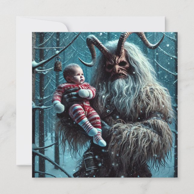 Christmas Krampus Holiday Card (Front)