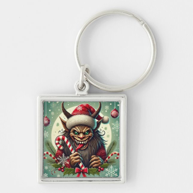 Christmas Krampus  Key Ring (Front)