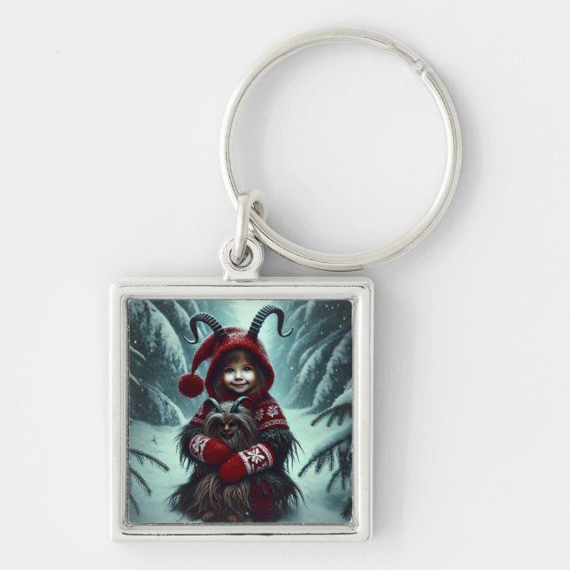 Christmas Krampus  Key Ring (Front)
