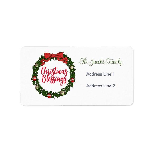 Christmas  label (Front)