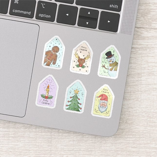 Christmas label sticker collection (Detail)