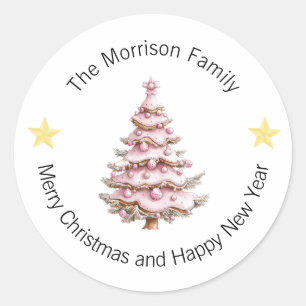 Christmas Labels, Christmas Stickers, Gift  Classic Round Sticker