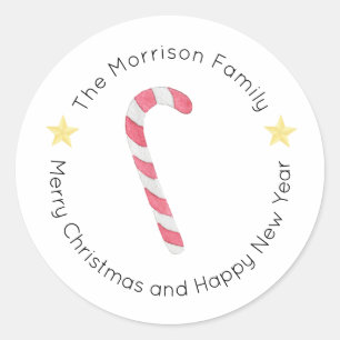Christmas Labels, Christmas Stickers, Gift  Classic Round Sticker