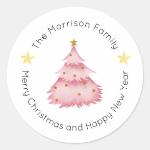 Christmas Labels, Christmas Stickers, Gift  Classic Round Sticker