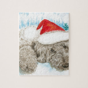 Christmas Labradoodle Jigsaw Puzzle