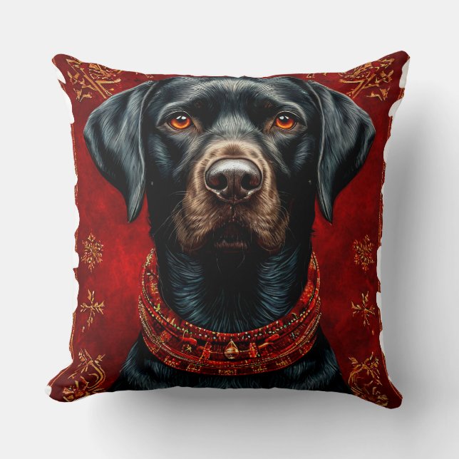 Christmas labrador dog cushion (Front)