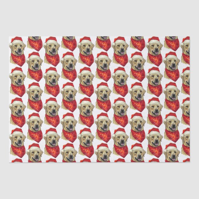 Christmas Labrador  dog Wrapping Paper (Front)