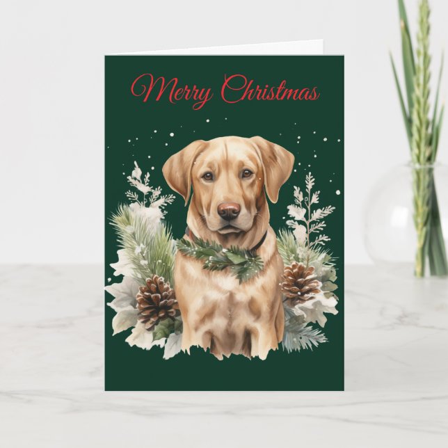 Christmas Labrador Holiday Card (Front)