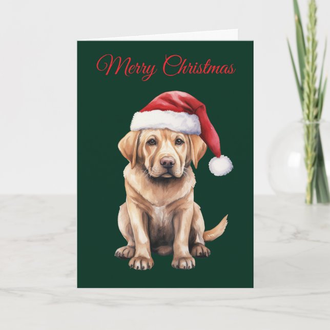 Christmas Labrador Holiday Card (Front)