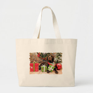 Christmas - Labrador - Lady Large Tote Bag