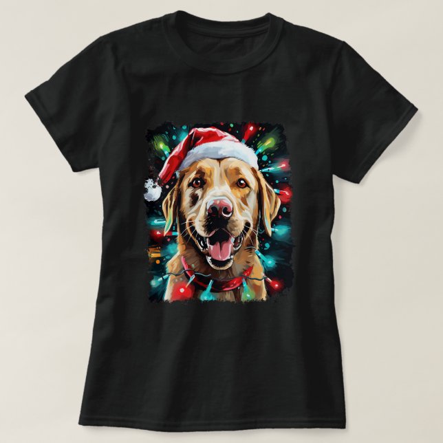 Christmas Labrador Retriever 1 T-Shirt (Design Front)