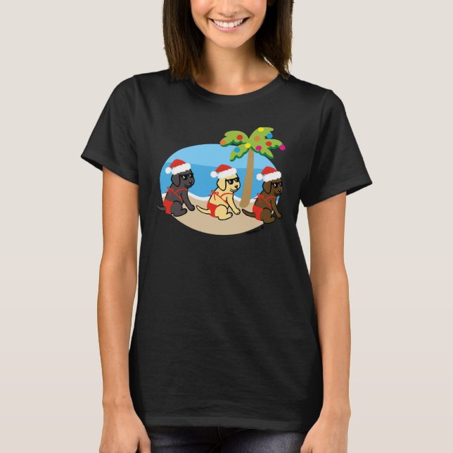 Christmas Labrador Retriever Bikini Girls T-Shirt (Front)