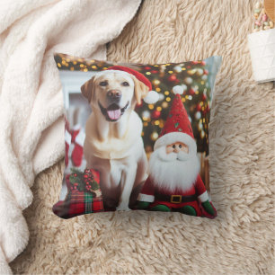 Christmas Labrador Retriever Pillow