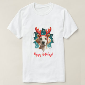 Christmas Labrador Retriever Reindeer T-Shirt