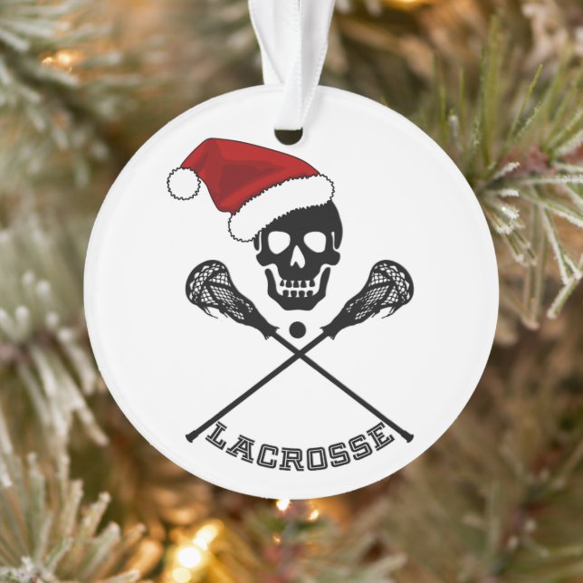 Christmas Lacrosse Sticks Ornament (Tree)
